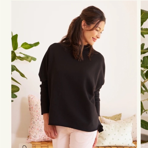 Frank & Eileen Tops - Frank & Eileen Effie Funnel Neck Sweatshirt Capelet
